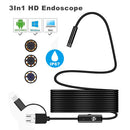 8mm 3 In 1 USB Waterproof Inspection Camera for Android & PC 2m