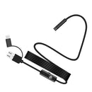 8mm 3 In 1 USB Waterproof Inspection Camera for Android & PC 2m