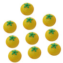 Durable Micro Landscape Resin Miniature Fruit Ornament Garden DIY Tomato Statue Home Garden Outdoor Decor Ornaments Pack of 10PCS Yellow