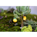 Durable Micro Landscape Resin Miniature Fruit Ornament Garden DIY Apple Statue Home Garden Outdoor Decor Ornaments Pack of 10PCS Green
