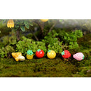 Durable Micro Landscape Resin Miniature Fruit Ornament Garden DIY Pineapple Statue Home Garden Outdoor Decor Ornaments Pack of 10PCS