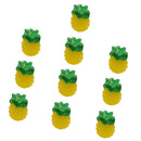 Durable Micro Landscape Resin Miniature Fruit Ornament Garden DIY Pineapple Statue Home Garden Outdoor Decor Ornaments Pack of 10PCS