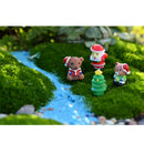 10 Piece Micro Landscape Mini Resin Bonsai Fairy Garden Decor Santa Clause