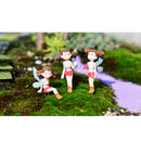 4 Piece Micro Landscape Mini Resin Bonsai Fairy DIY Garden Decor Flying Girl