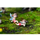 4 Piece Micro Landscape Mini Resin Bonsai Fairy DIY Garden Decor Flying Girl