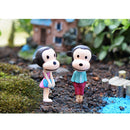 4 Piece Micro Landscape Resin Bonsai Fairy DIY Garden Decor Lovely Monkey
