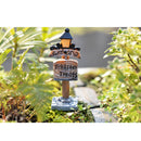 Durable Micro Landscape Mini Resin Miniature Bonsai Fairy Garden Decor Street Signpost Statue Home Garden Decor Signpost Coffee