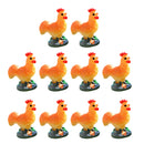 10 pieces Mini Cock Rooster Statue Bonsai Fairy Garden Micro Landscape Decor