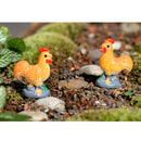 10 pieces Mini Cock Rooster Statue Bonsai Fairy Garden Micro Landscape Decor