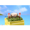 5 Piece Micro Landscape Mini Resin Bonsai Fairy DIY Garden Decor Santa's Hug
