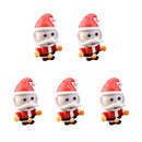 5 Piece Micro Landscape Mini Resin Bonsai Fairy DIY Garden Decor Santa's Hug