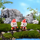 5 Piece Micro Landscape Mini Resin Bonsai Fairy DIY Garden Decor Santa's Hug
