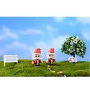 5 Piece Micro Landscape Mini Resin Bonsai Fairy DIY Garden Decor Santa's Hug
