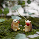 10 Piece Micro Landscape Resin Bonsai Fairy Garden Decor Mushroom Hedgehog