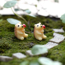 10 Piece Micro Landscape Resin Bonsai Fairy Garden Decor Mushroom Hedgehog