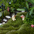 10 Piece Micro Landscape Resin Bonsai Fairy Garden Decor Mushroom Hedgehog