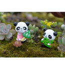 4pcs Miniature Bonsai Landscape Mini Resin Animals Fairy Decor Cute Panda 2.7x3.7cm