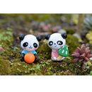 4pcs Miniature Bonsai Landscape Mini Resin Animals Fairy Decor Cute Panda 2.7x3.7cm