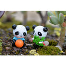 4pcs Miniature Bonsai Landscape Mini Resin Animals Fairy Decor Cute Panda 2.7x3.7cm