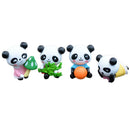 4pcs Miniature Bonsai Landscape Mini Resin Animals Fairy Decor Cute Panda 2.7x3.7cm