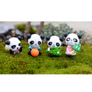 4pcs Miniature Bonsai Landscape Mini Resin Animals Fairy Decor Cute Panda 2.7x3.7cm