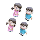 2 Pairs Micro Landscape Mini Resin Bonsai Fairy DIY Garden Decor Lovers