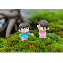 2 Pairs Micro Landscape Mini Resin Bonsai Fairy DIY Garden Decor Lovers