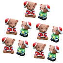 10 Piece Micro Landscape Resin Bonsai Fairy Garden Decor Christmas Bears