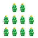 10 Piece Micro Landscape Resin Bonsai Fairy Garden Decor Christmas Trees