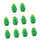 10 Piece Micro Landscape Resin Bonsai Fairy Garden Decor Christmas Trees
