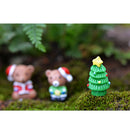 10 Piece Micro Landscape Resin Bonsai Fairy Garden Decor Christmas Trees