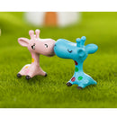 4 Pieces Micro Landscape Decorations Mini Resin Ornament Garden DIY Giraffe