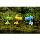 4 Pieces Micro Landscape Decorations Mini Resin Ornament Garden DIY Giraffe