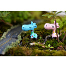 4 Pieces Micro Landscape Decorations Mini Resin Ornament Garden DIY Giraffe