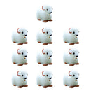 10 Pieces Micro Landscape Decorations Mini Resin Ornament Garden DIY Sheep