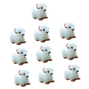 10 Pieces Micro Landscape Decorations Mini Resin Ornament Garden DIY Sheep