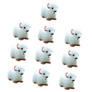 10 Pieces Micro Landscape Decorations Mini Resin Ornament Garden DIY Sheep