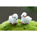 10 Pieces Micro Landscape Decorations Mini Resin Ornament Garden DIY Sheep