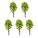 Pack of 5PCS Micro Landscape Decorations Mini Resin Ornament Garden DIY Tree Statue Home Garden Outdoor Decor Accessory
