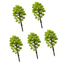 Pack of 5PCS Micro Landscape Decorations Mini Resin Ornament Garden DIY Tree Statue Home Garden Outdoor Decor Accessory