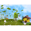 Pack of 5PCS Micro Landscape Decorations Mini Resin Ornament Garden DIY Tree Statue Home Garden Outdoor Decor Accessory