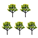 Pack of 5PCS Micro Landscape Decorations Mini Resin Ornament Garden DIY Tree Statue Home Garden Outdoor Decor Accessory