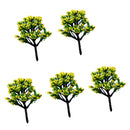 Pack of 5PCS Micro Landscape Decorations Mini Resin Ornament Garden DIY Tree Statue Home Garden Outdoor Decor Accessory