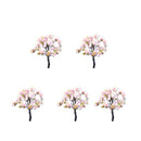 Pack of 5PCS Micro Landscape Decorations Mini Resin Ornament Garden DIY Tree Statue Home Garden Outdoor Decor Accessory