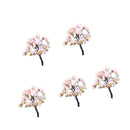 Pack of 5PCS Micro Landscape Decorations Mini Resin Ornament Garden DIY Tree Statue Home Garden Outdoor Decor Accessory