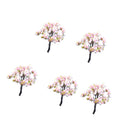 Pack of 5PCS Micro Landscape Decorations Mini Resin Ornament Garden DIY Tree Statue Home Garden Outdoor Decor Accessory