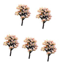 Pack of 5PCS Micro Landscape Decorations Mini Resin Ornament Garden DIY Tree Statue Home Garden Outdoor Decor Accessory