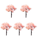Pack of 5PCS Micro Landscape Decorations Mini Resin Ornament Garden DIY Tree Statue Home Garden Outdoor Decor Accessory