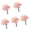 Pack of 5PCS Micro Landscape Decorations Mini Resin Ornament Garden DIY Tree Statue Home Garden Outdoor Decor Accessory