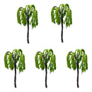 Pack of 5PCS Micro Landscape Decorations Mini Resin Ornament Garden DIY Tree Statue Home Garden Outdoor Decor Accessory